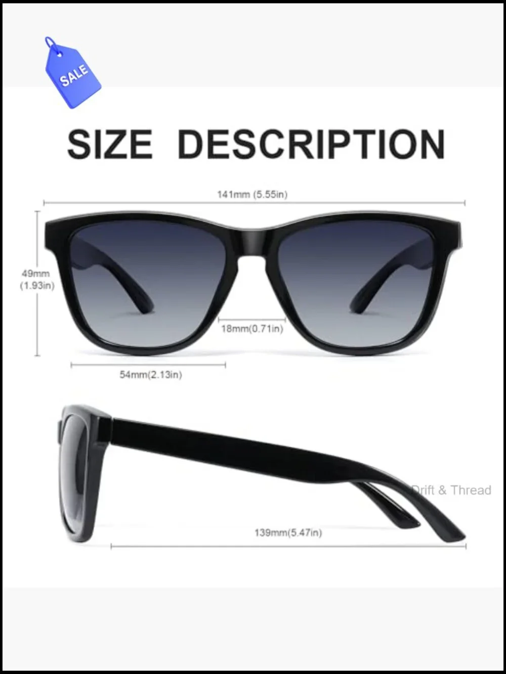Classic Oval Polarized Sunglasses UV Protection for Men Women Driving